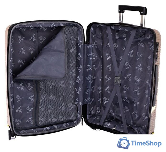 Чемодан-спиннер Pride РР-201 (M, синий) - Изображение №6 — Интернет-магазин Time-Shop