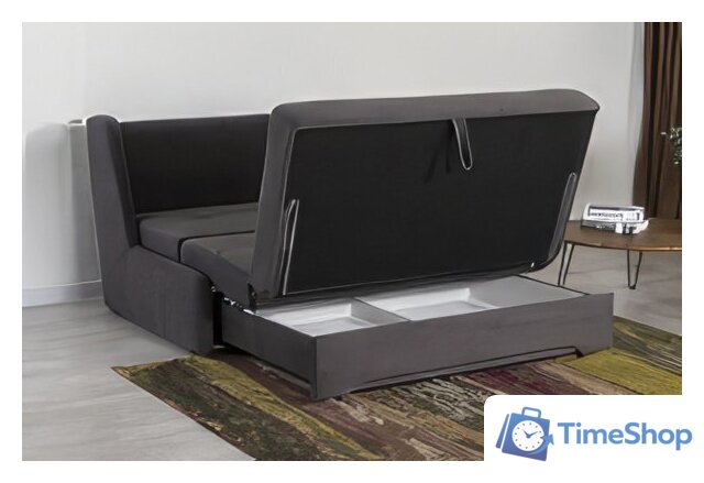 Диван DiArt Лео-3 1500 (велюр, Ultra Grafit) - Изображение №9 — Интернет-магазин Time-Shop