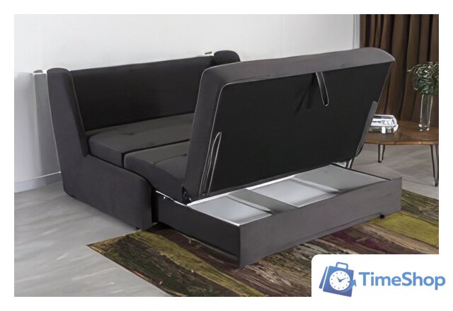 Диван DiArt Лео-3 1500 (велюр, Ultra Grafit) - Изображение №10 — Интернет-магазин Time-Shop