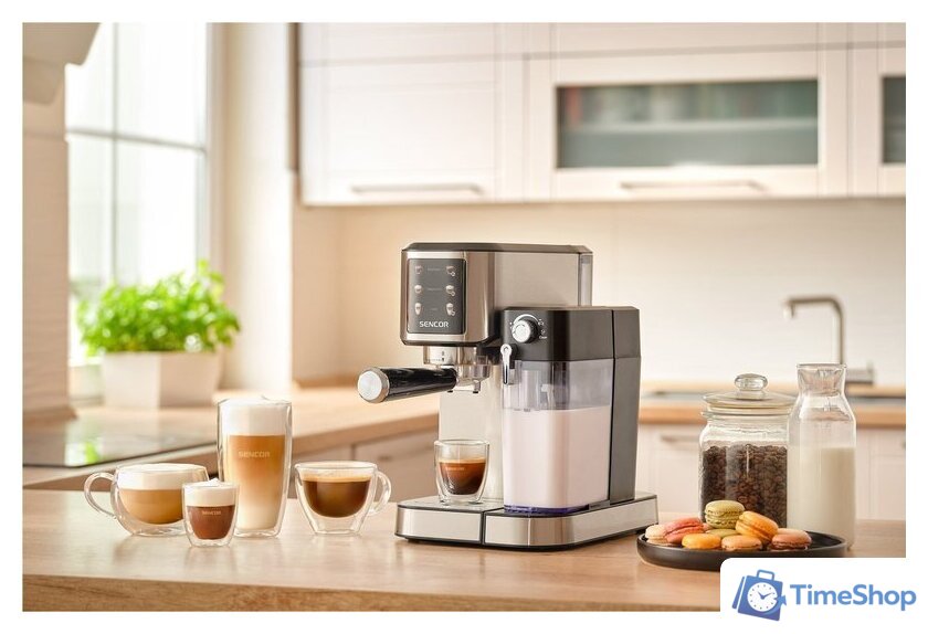 Рожковая кофеварка Sencor SES 4910SS - Изображение №10 — Интернет-магазин Time-Shop