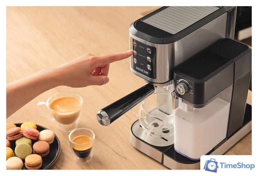 Рожковая кофеварка Sencor SES 4910SS - Изображение №11 — Интернет-магазин Time-Shop