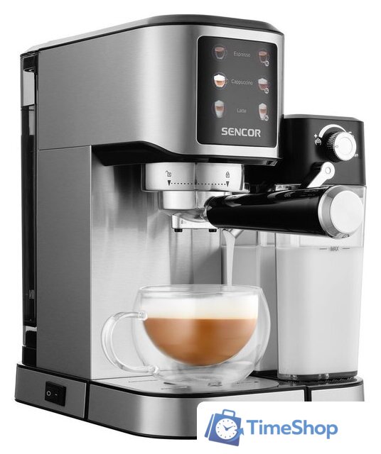 Рожковая кофеварка Sencor SES 4910SS - Изображение №3 — Интернет-магазин Time-Shop