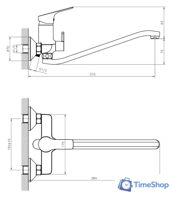 Смеситель Rossinka Silvermix RS29-34 - Изображение №2 — Интернет-магазин Time-Shop