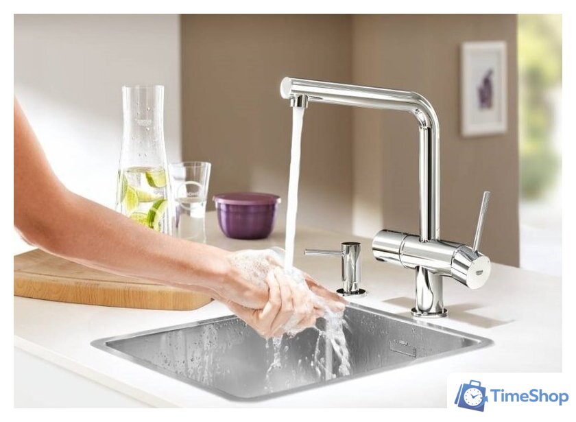 Дозатор для моющего средства Grohe Cosmopolitan 40535000 (хром) - Изображение №3 — Интернет-магазин Time-Shop