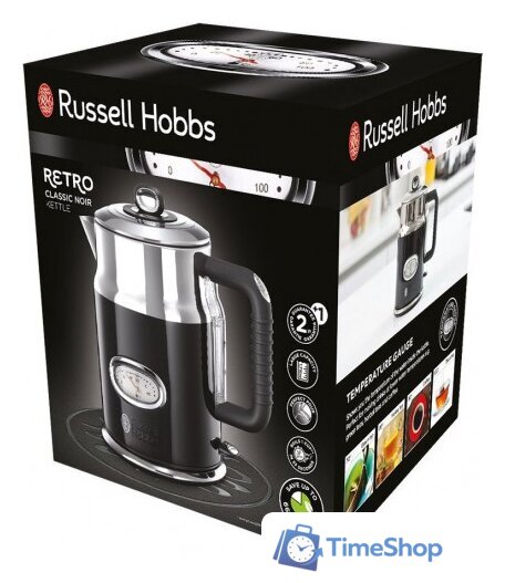 Электрический чайник Russell Hobbs 21671-70 Retro Classic Noir - Изображение №4 — Интернет-магазин Time-Shop
