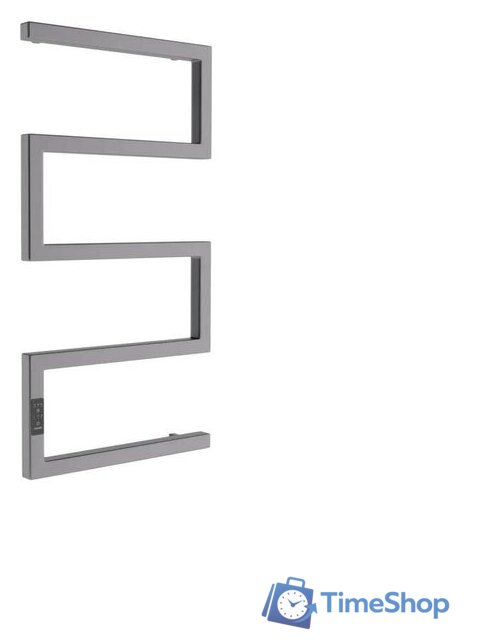 Полотенцесушитель Маргроид Ferrum Snake СНШ профильный 80*50 Графит, скрытого монтажа, таймер слева - Изображение №1 — Интернет-магазин Time-Shop