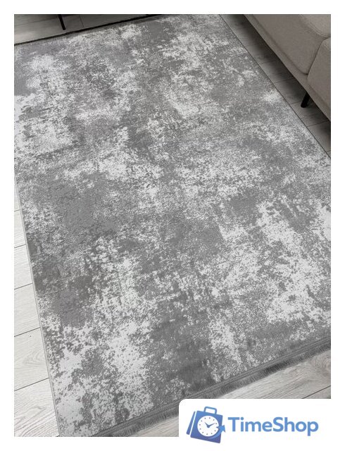 Ковер для жилой комнаты Radjab Carpet Амаль Прямоугольник 0901A 13095RK (2x4, Grey/Grey) - Изображение №2 — Интернет-магазин Time-Shop