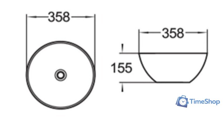 Умывальник SantiLine SL-1040 - Изображение №2 — Интернет-магазин Time-Shop