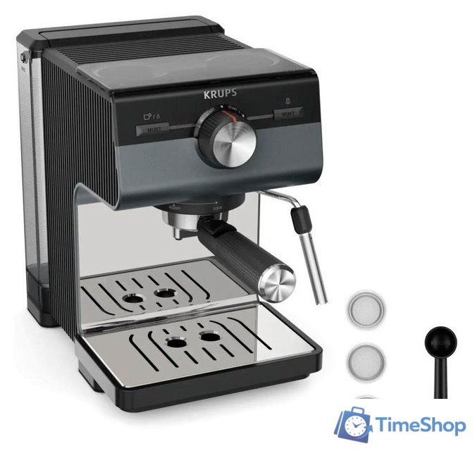 Рожковая кофеварка Krups Authentic+ XP384G10 - Изображение №1 — Интернет-магазин Time-Shop