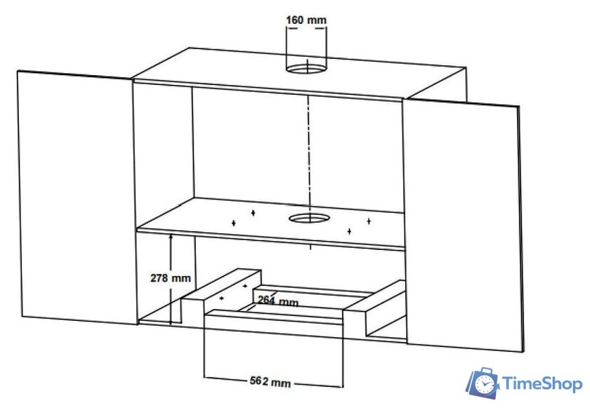 Кухонная вытяжка Korting KHI 60094 GN - Изображение №2 — Интернет-магазин Time-Shop