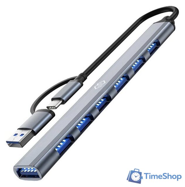 USB-хаб Digma DHUB-7USB-AC-2.0 - Изображение №1 — Интернет-магазин Time-Shop