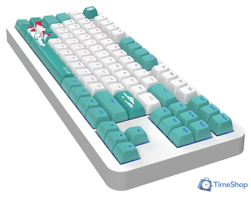 Клавиатура Red Square Alumix TKL Classic Kitsune (белый, g3ms Aquamarine) - Изображение №5 — Интернет-магазин Time-Shop