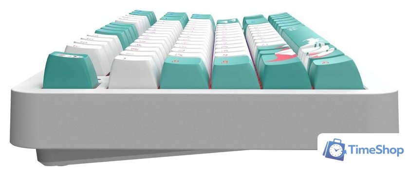 Клавиатура Red Square Alumix TKL Classic Kitsune (белый, g3ms Aquamarine) - Изображение №6 — Интернет-магазин Time-Shop