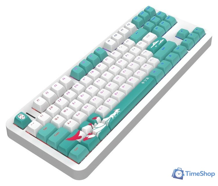Клавиатура Red Square Alumix TKL Classic Kitsune (белый, g3ms Aquamarine) - Изображение №4 — Интернет-магазин Time-Shop