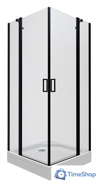 Душевой уголок Triton Тау Блэк А1 90х90 (прозрачное стекло) - Изображение №1 — Интернет-магазин Time-Shop