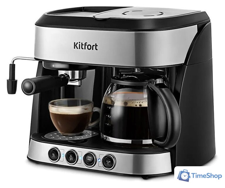 Рожковая кофеварка Kitfort KT-7185 - Изображение №1 — Интернет-магазин Time-Shop