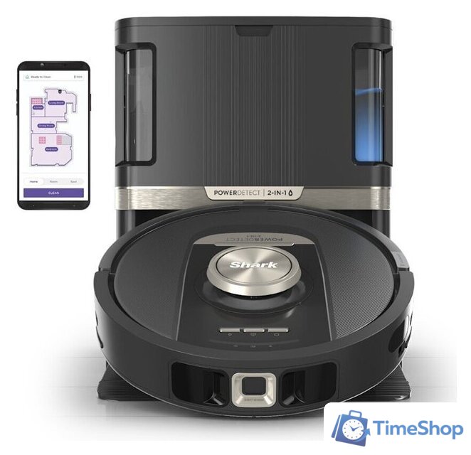Робот-пылесос Shark PowerDetect 2 в 1 Robot Vacuum and Mop with NeverTouch Pro Base RV2820ZE - Изображение №3 — Интернет-магазин Time-Shop