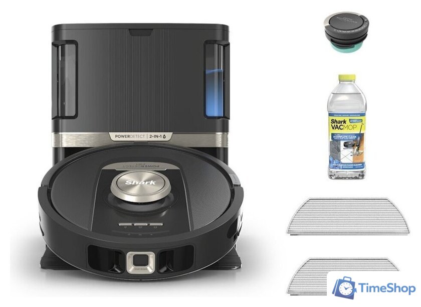 Робот-пылесос Shark PowerDetect 2 в 1 Robot Vacuum and Mop with NeverTouch Pro Base RV2820ZE - Изображение №2 — Интернет-магазин Time-Shop