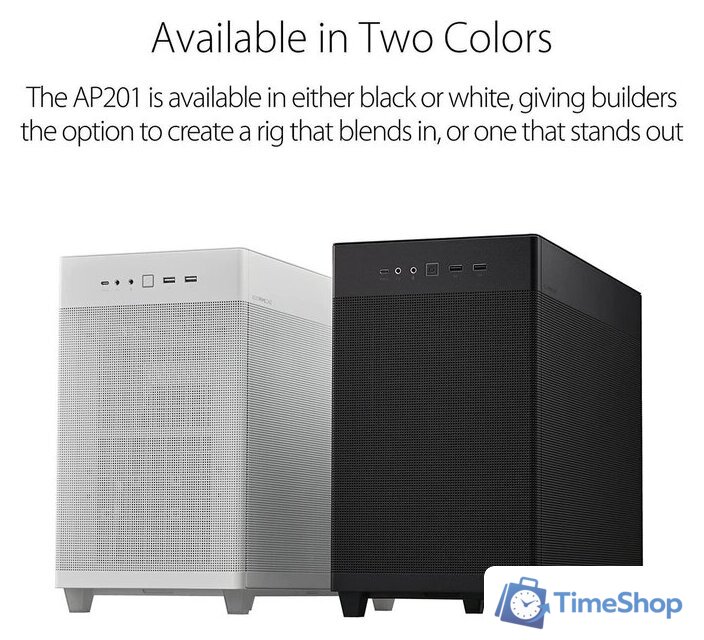Корпус ASUS Prime AP201 (белый) - Изображение №6 — Интернет-магазин Time-Shop
