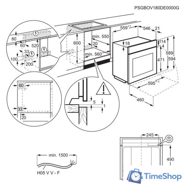 Электрический духовой шкаф Electrolux EOB7S31Z - Изображение №9 — Интернет-магазин Time-Shop
