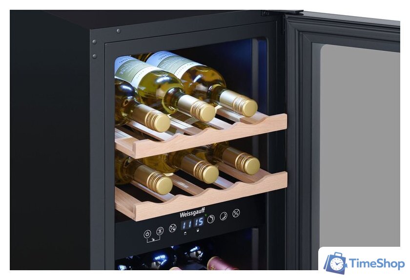 Винный шкаф Weissgauff WWC-16 DualZone Compressor - Изображение №19 — Интернет-магазин Time-Shop