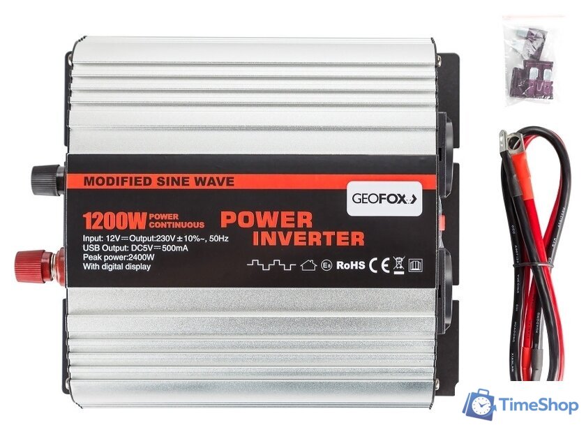 Автомобильный инвертор GEOFOX MD 1200W - Изображение №5 — Интернет-магазин Time-Shop