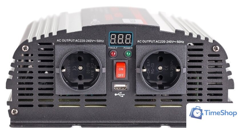 Автомобильный инвертор GEOFOX MD 1200W - Изображение №4 — Интернет-магазин Time-Shop