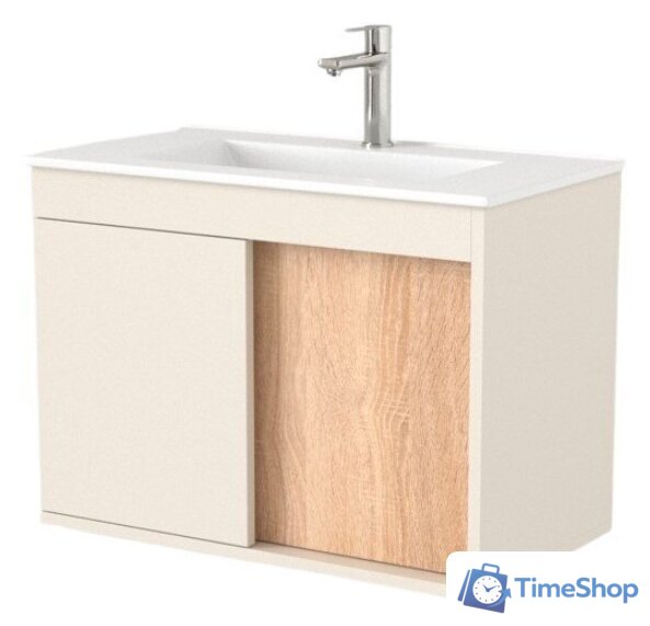  Дабер Тумба под умывальник 014 WeltWasser Deilbach 7517-60 Т14.6W.0.18 (бежевый/дуб бардолино) - Изображение №1 — Интернет-магазин Time-Shop