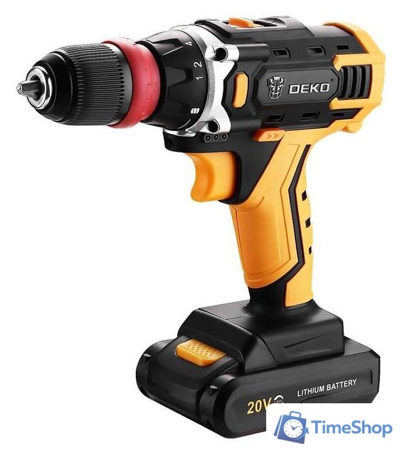Дрель-шуруповерт Deko DKCD20FU-Li SET 1 063-4176 (с 1-им АКБ) - Изображение №2 — Интернет-магазин Time-Shop