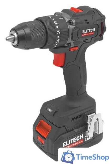 Ударная дрель-шуруповерт ELITECH HD Professional CD 20ISL2 E2201.041.02 (с 2-мя АКБ 4 Ач, кейс) - Изображение №1 — Интернет-магазин Time-Shop