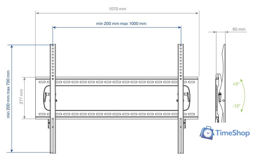 Кронштейн для телевизора Kromax STAR PRO-112 - Изображение №2 — Интернет-магазин Time-Shop