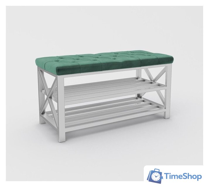 Банкетка Hype Mebel Будс (белый/зеленый) - Изображение №1 — Интернет-магазин Time-Shop