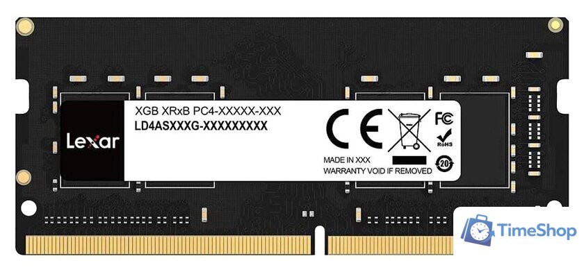 Оперативная память Lexar 32 ГБ DDR4 SODIMM 3200 МГц LD4AS032G-B3200GSST - Изображение №1 — Интернет-магазин Time-Shop