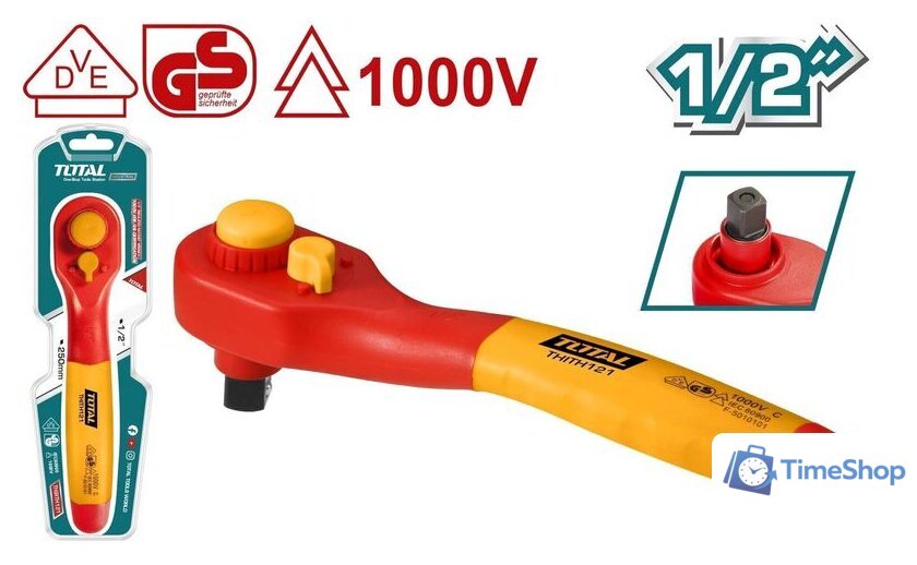 Вороток с трещоткой Total THIRTH121 - Изображение №1 — Интернет-магазин Time-Shop