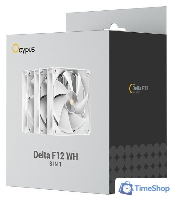 Комплект вентиляторов для корпуса Ocypus Delta F12 WH 3IN1 - Изображение №6 — Интернет-магазин Time-Shop