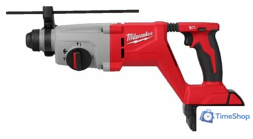 Перфоратор Milwaukee M18 M18BLHACD26-402X 4933492480 (с 2-мя АКБ, кейс) - Изображение №7 — Интернет-магазин Time-Shop