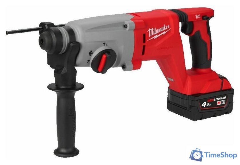 Перфоратор Milwaukee M18 M18BLHACD26-402X 4933492480 (с 2-мя АКБ, кейс) - Изображение №3 — Интернет-магазин Time-Shop
