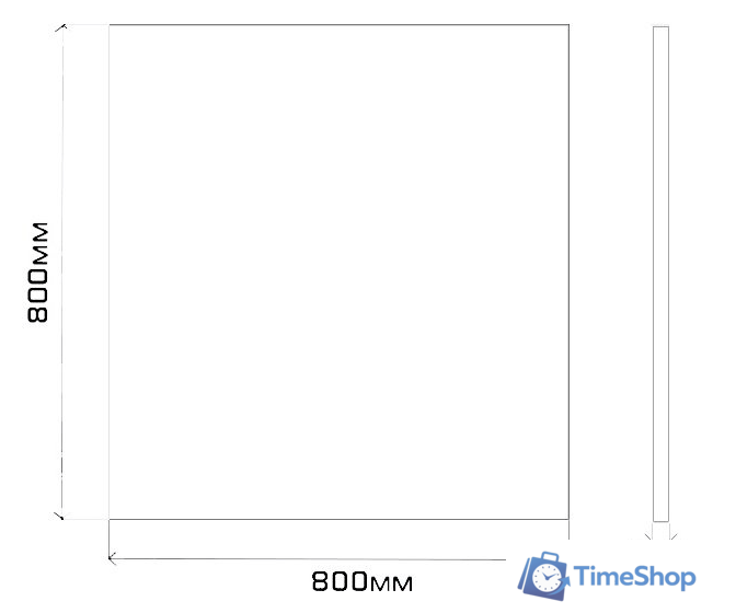  Misty Марс - 80 Зеркало в алюминиевом профиле - Э-Марс02080-Алп - Изображение №2 — Интернет-магазин Time-Shop