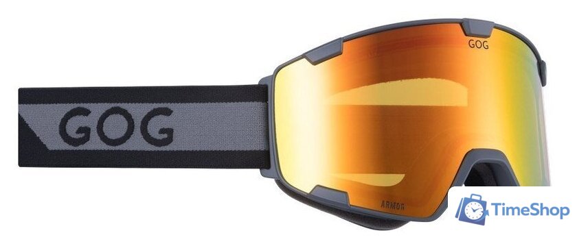 Горнолыжная маска (очки) GOG Polarized H606-3P (серый матовый) - Изображение №2 — Интернет-магазин Time-Shop