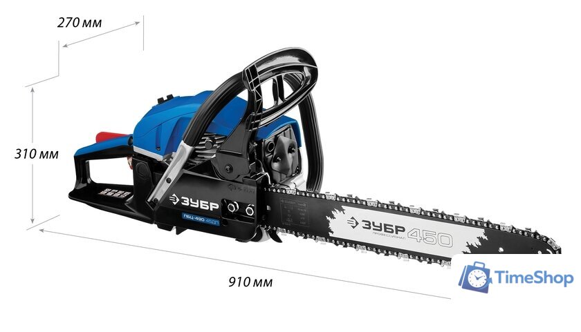 Бензопила Зубр ПБЦ-490 45ДП - Изображение №2 — Интернет-магазин Time-Shop