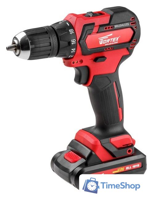 Дрель-шуруповерт Wortex BD 1815 DLi BLD1815DLi00029 (с 2-мя АКБ, кейс) - Изображение №1 — Интернет-магазин Time-Shop