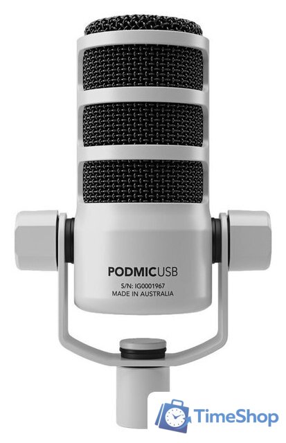 Проводной микрофон RODE PodMic USB (белый) - Изображение №2 — Интернет-магазин Time-Shop