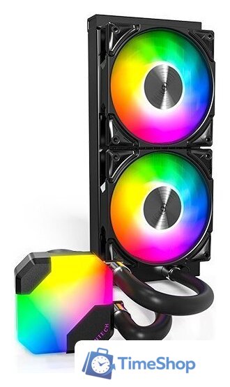 Система жидкостного охлаждения для процессора Montech HyperFlow ARGB 240 (черный) - Изображение №2 — Интернет-магазин Time-Shop