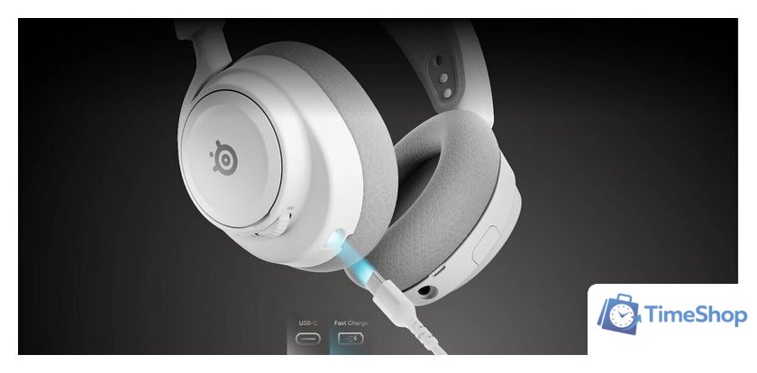 Наушники SteelSeries Arctis Nova 7 Wireless Gen 2 (белый) - Изображение №9 — Интернет-магазин Time-Shop