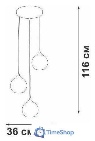 Подвесная люстра Vitaluce V4872-8/3S - Изображение №2 — Интернет-магазин Time-Shop