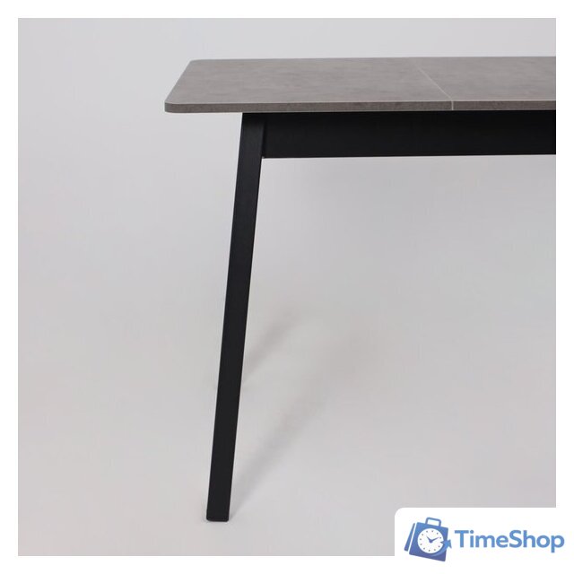 Кухонный стол Мамадома Tirk radial-94 раздвижной 94-126х64 (дымчатая керамика/черный) - Изображение №9 — Интернет-магазин Time-Shop