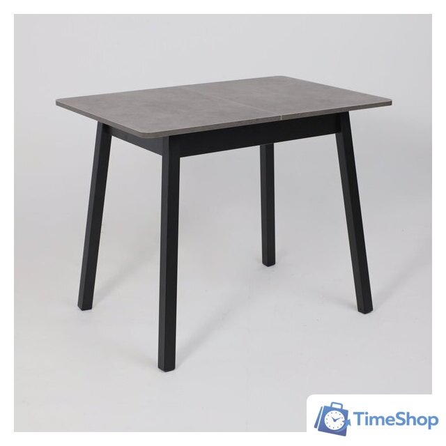 Кухонный стол Мамадома Tirk radial-94 раздвижной 94-126х64 (дымчатая керамика/черный) - Изображение №5 — Интернет-магазин Time-Shop