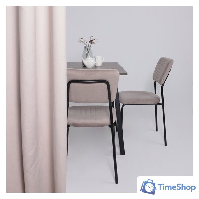 Кухонный стол Мамадома Tirk radial-94 раздвижной 94-126х64 (дымчатая керамика/черный) - Изображение №3 — Интернет-магазин Time-Shop