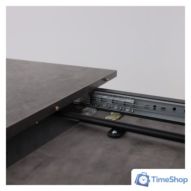 Кухонный стол Мамадома Tirk radial-94 раздвижной 94-126х64 (дымчатая керамика/черный) - Изображение №15 — Интернет-магазин Time-Shop