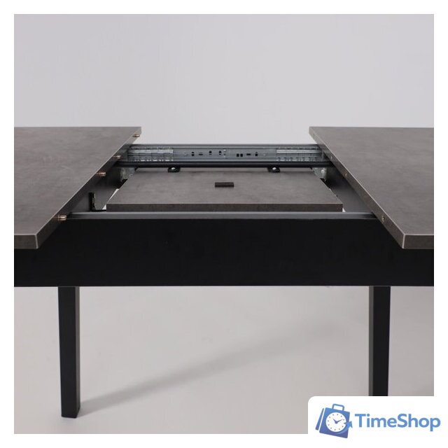 Кухонный стол Мамадома Tirk radial-94 раздвижной 94-126х64 (дымчатая керамика/черный) - Изображение №14 — Интернет-магазин Time-Shop